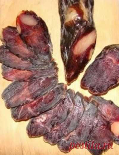 Домашняя вяленая колбаса / Заготовка мяса / TVCook: пошаговые рецепты с фото