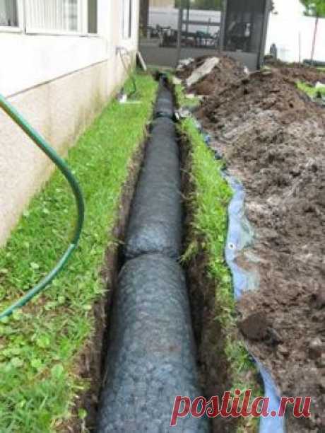 NDS EZ Drain Pre-constructed French Drain Installation