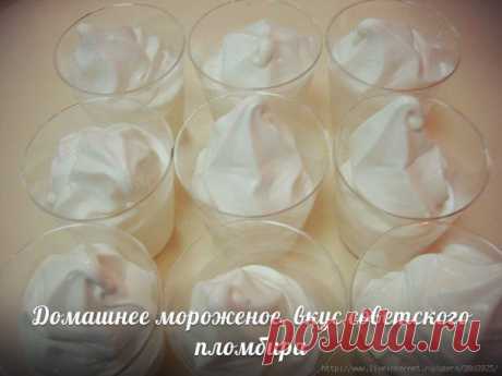 Домашнее мороженое, вкус советского пл / Здоровый аппетит