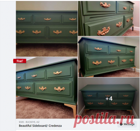 (5) Sun City Grand AZ Neighborhood Buy and Sell Group | Beautiful green and gold sideboard, credenza or buffet | Facebook