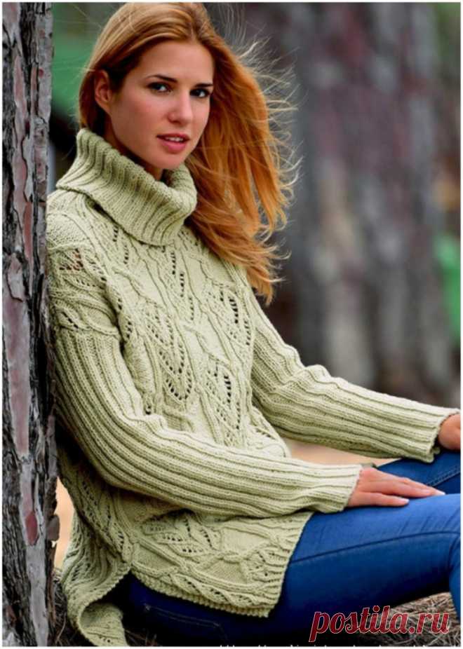 COTTLE SWEATER WITH BEAUTIFUL PATTERNS