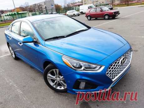 Купить б/у Hyundai Sonata VII (LF) Рестайлинг 2.4 AT (188 л.с.) бензин автомат в Минске: синий Хендай Соната VII (LF) Рестайлинг седан 2018 года по цене 1 425 000 рублей на Авто.ру