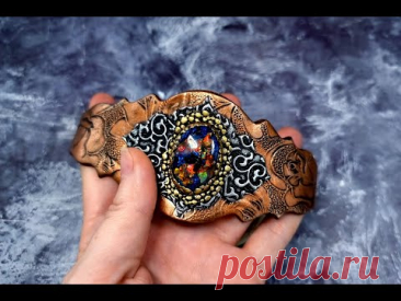 Amazing Bracelet Completely out of Polymer Clay! How to Make Jewelry Project | DIY Wearable ART