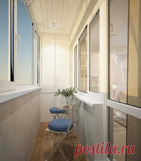 Как красиво сделать шкаф на балконе: фото дизайна пространства