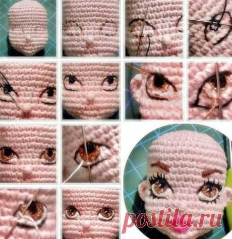 Схемы для вязания глаз для куклы амигуруми (50 фото) » Покажем как сделать аппликации и поделки своими руками - Папикпро.КОМ