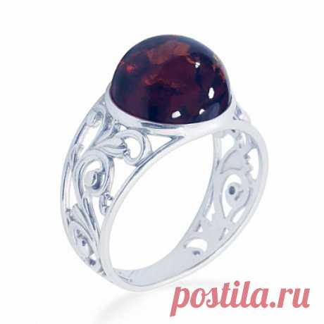 Купить серебряное кольцо с янтарём визави 8 2 18 арт. 1920041545ba за 1 590 руб. в ювелирном магазине KOKO-LOKO.ru