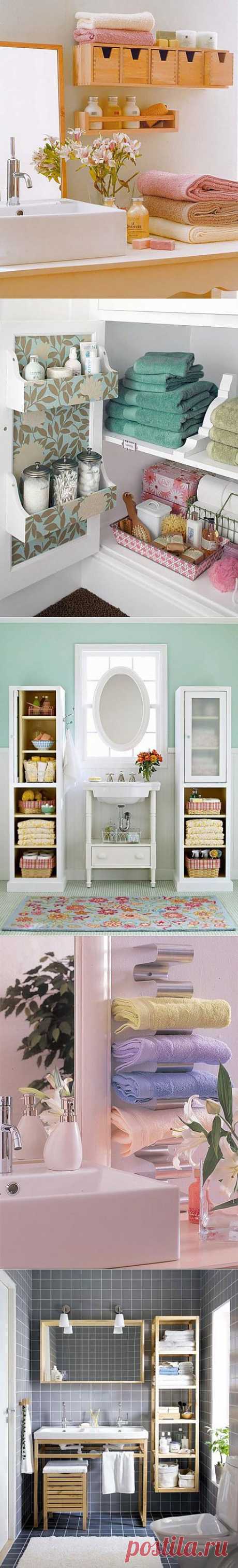 Самые лучшие идеи хранения вещей в ванной комнате | Интерьер и Дизайн