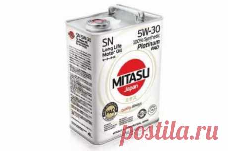 Mitasu Platinum PAO SN 5W-30, отзывы автовладельцев о моторном масле Моторное масло Mitasu Platinum PAO SN 5W-30 100% Synthetic, реальные отзывы владельцев, преимущества и недостатки японского синтетического масла Митасу Платинум 5W-30.