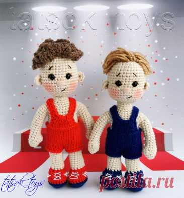 PDF Борец крючком. FREE crochet pattern; Аmigurumi toy patterns. Амигуруми схемы и описания на русском. Вязаные игрушки и поделки своими руками #amimore - кукла мальчика из обычной пряжи, борец крючком, кукла в борцовском трико.