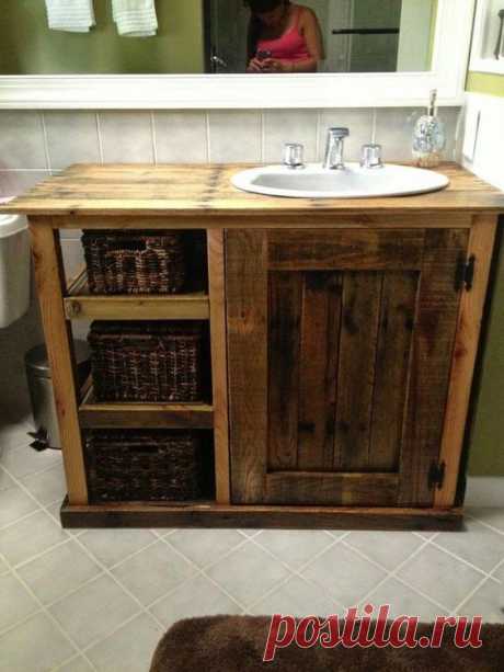 31+ Impressive DIY Rustic Farmhouse Bathroom Vanity Ideas