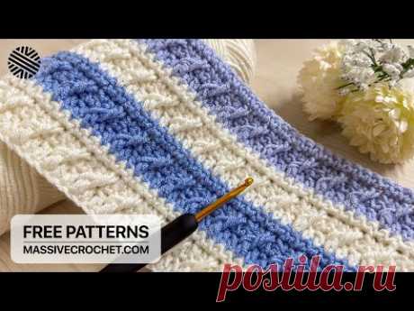 THRILLING Crochet Pattern for Beginners! ⭐️ VERY EASY & FAST Crochet Stitch for Blankets and Bags