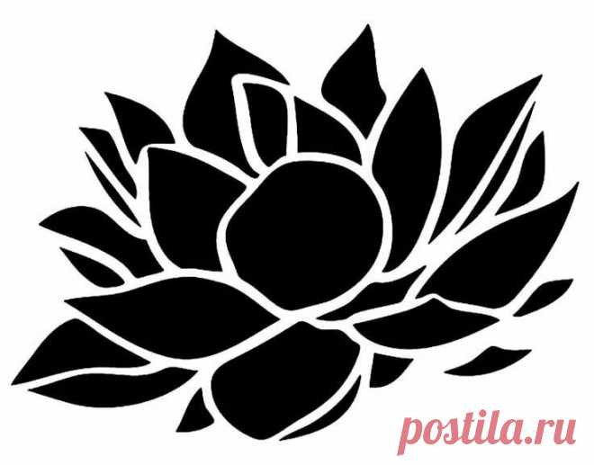 «Lotus Flower Stencil - Bing images