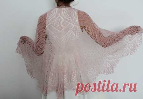 Wedding shawl wedding cape wedding accessory shawl pink | Etsy