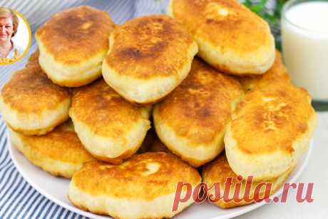 Тесто на кефире - жареные пирожки с картошкой как пух – рецепт с фото