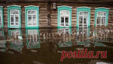 Уровень воды в затопленном районе Омской области начал снижаться