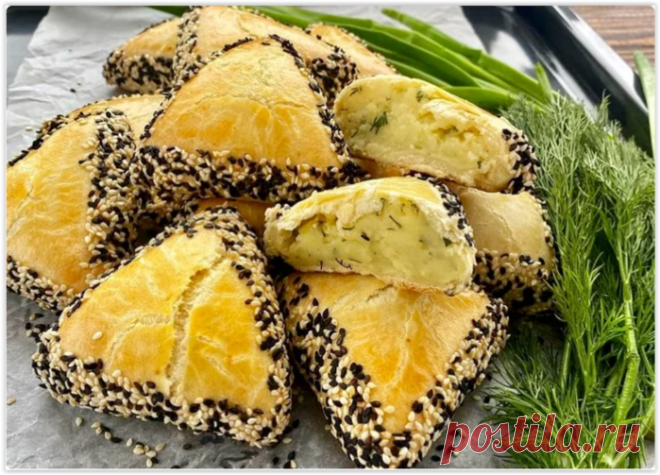 Очень вкусные турецкие пирожки без дрожжей: много начинки и мало теста!