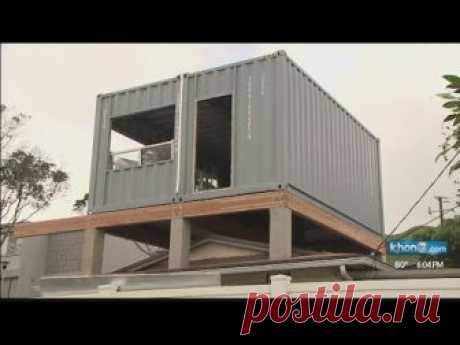 Shipping container installed above Kailua home
