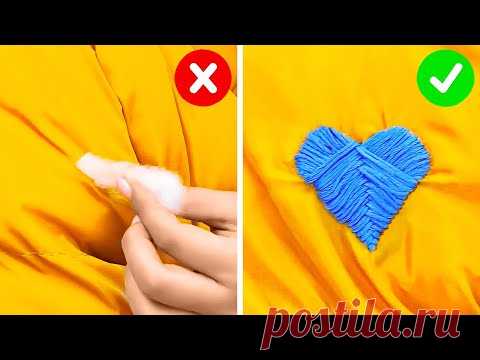 Полезные лайфхаки с шитьем, чтобы обновить или починить одежду