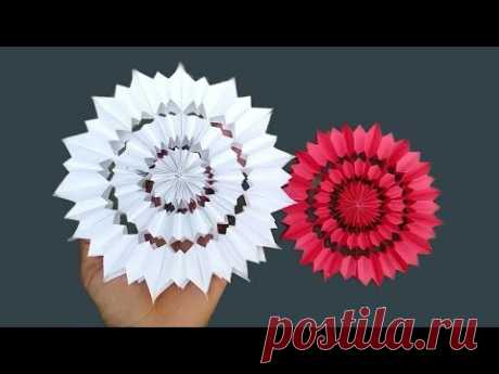 Diy 3D Paper Snowflakes। Birthday Decoration ideas at home