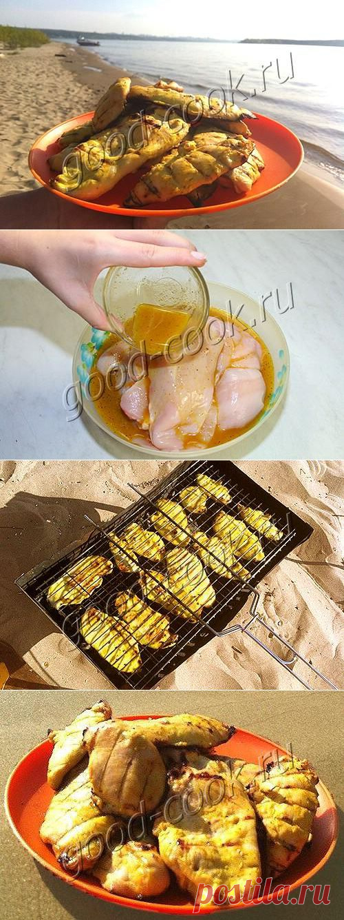 Хорошая кухня - курица в медово-лимонном маринаде. Кулинарная книга рецептов. Салаты, выпечка.