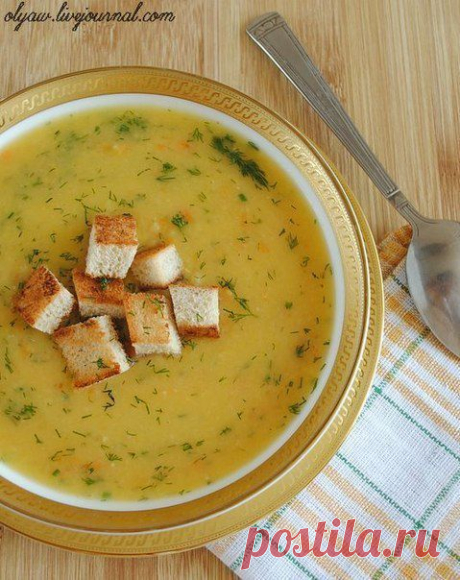 Гороховый суп с сухариками | Поваренный сайт