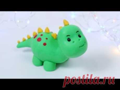 How To Make Fondant Dinosaur! Easy cake topper step by step, for beginners