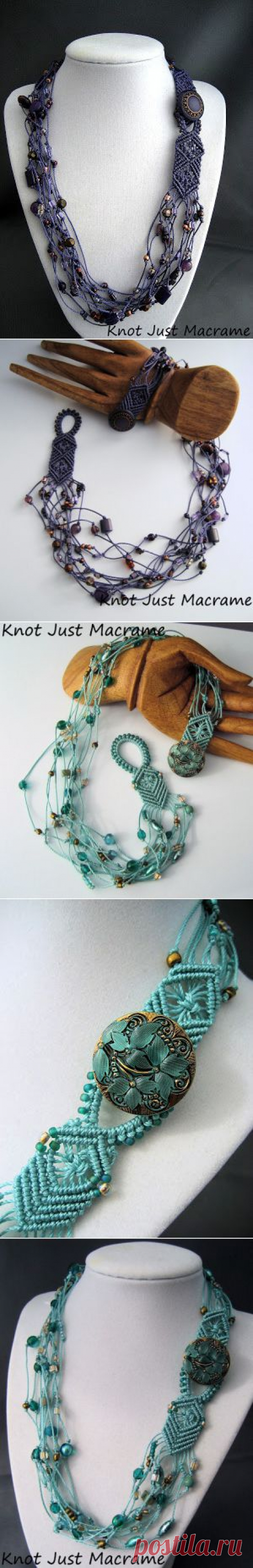 Knot Just Macrame by Sherri Stokey: Beaded Macrame Necklaces