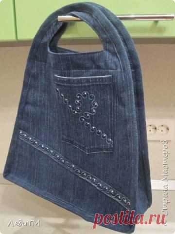 Джинсовая сумочка из старых джинсов своими руками