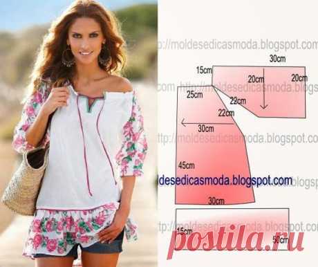 (3) 1000+ ideas about Moldes Moda por Medida: BLUSA FÁCIL DE FAZER – 28 on Pinterest | rucik