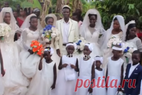 Бизнесмен из Уганды женился сразу на семи женщинах. Среди его жен есть две родные сестры.
