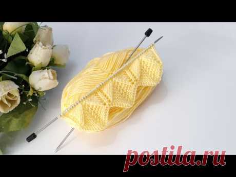 İki şiş çok güzel örgü modeli / yelek hırka battaniye örgü modelleri / knitting pattern