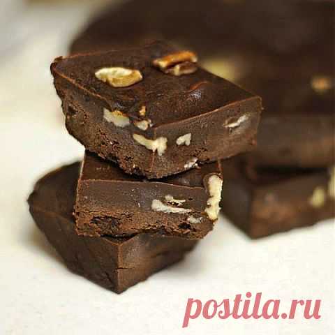 Помадка шоколадная с орехами и сгущенкой | Банк кулинарных рецептов