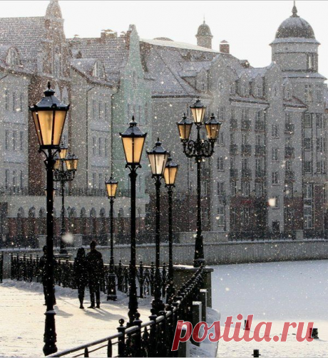 Snowy Day, Kaliningrad, Russia  | Pintrest