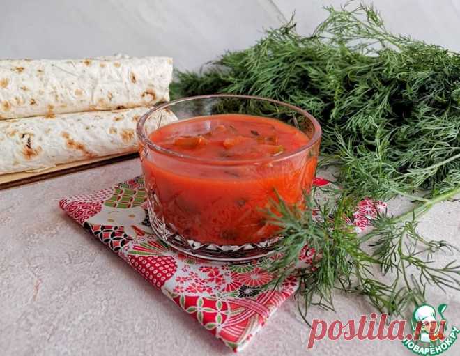Томатный соус с солёными огурцами – кулинарный рецепт