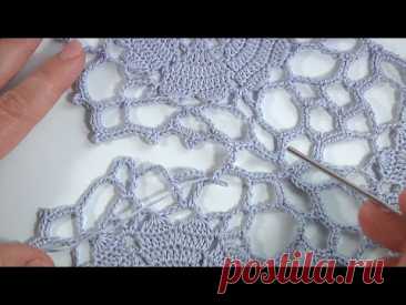 Lacy Crochet Motif /Beautiful Joining Motifs