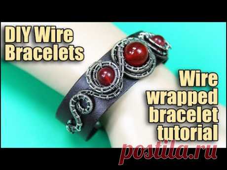 Wire wrapped bracelet Step by step tutorial for beginners. Handmade wire jewelry Valeriy Vorobev.