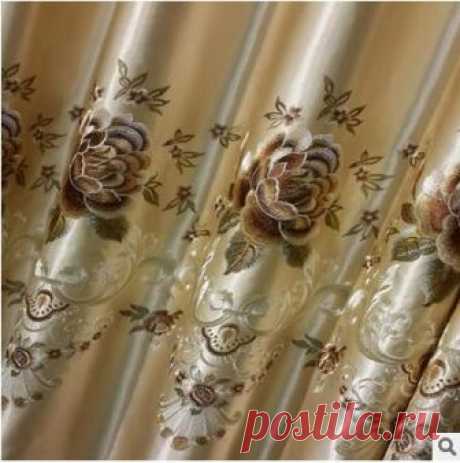 2017 New Europe Embroidered Window Curtain For living Room Bedroom Blackout Curtain Window Treatment Drapes Home Decor-in Curtains from Home & Garden on Aliexpress.com | Alibaba Group