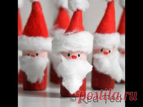 Kids Craft: Santa Corks (& Santa Bowling) - Red Ted Art's Blog