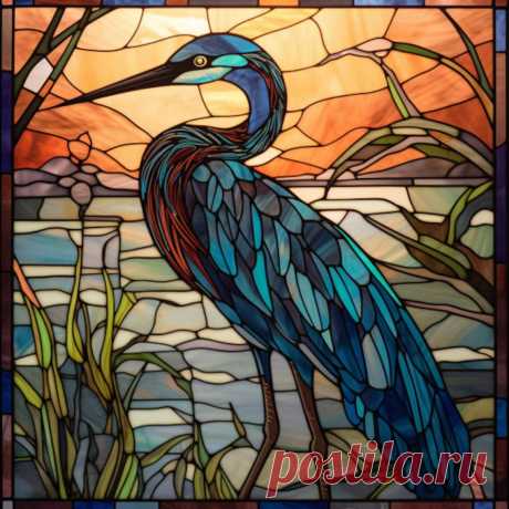 Vitral Tricolor Heron Window Cling Tricolor Heron Vitral Vinilo Window Cling - Etsy Chile