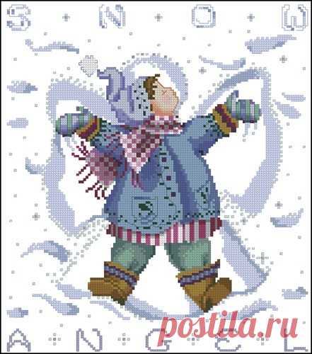 Snow angel BOY – Схема вышивки крестом, скачать бесплатно! Скачать схему для вышивки крестиком «Snow angel BOY» в хорошем качестве. Новые бесплатные схемы из рубрики «Дети» только на MyPatterns.ru!