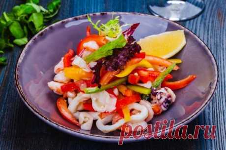 Салат из морепродуктов и свежих овощей – простой и вкусный рецепт, как приготовить пошагово