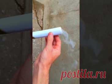 Homemade Smoke bomb made of paper