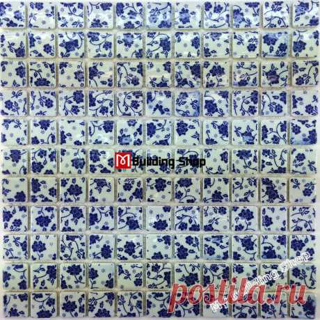Polished porcelain mosaic tiles backsplash PCMT121 ceramic mosaic white porcelain wall tile bathroom porcelain floor tiles [PCMT121] - $17.15 : MyBuildingShop.com