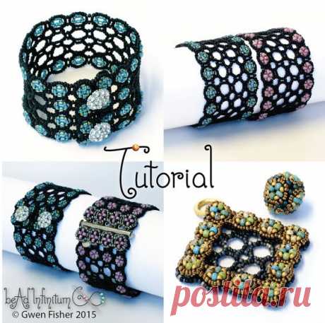 TUTORIAL Book of Kells Bracelet Beaded Angle Weave by gwenbeads | Jewelery and Beadwork I admire | Beads, Tutorials and Bracelets