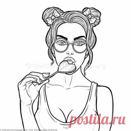 6 Pop Art Girl Coloring Pages &amp;#8211; GetColoringPages.org