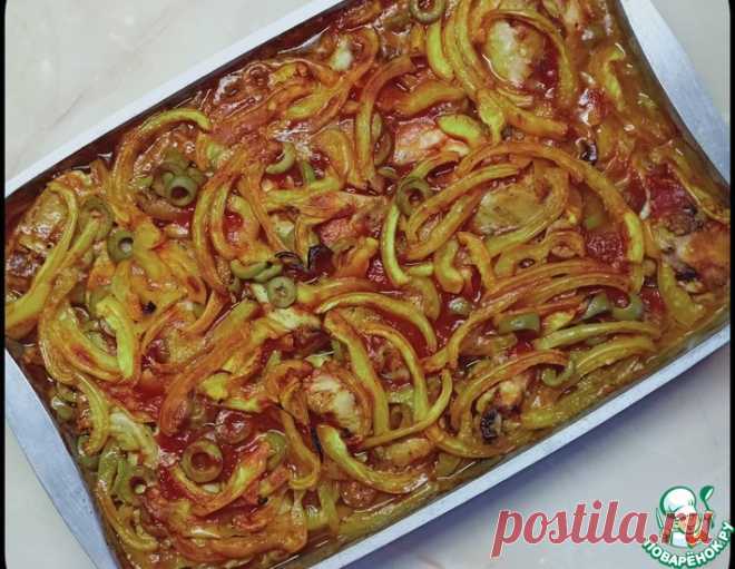 Курица в томатном соусе с оливками – кулинарный рецепт