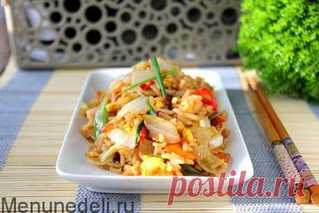 Рис с овощами в азиатском стиле - рецепт с пошаговыми фото / Меню недели