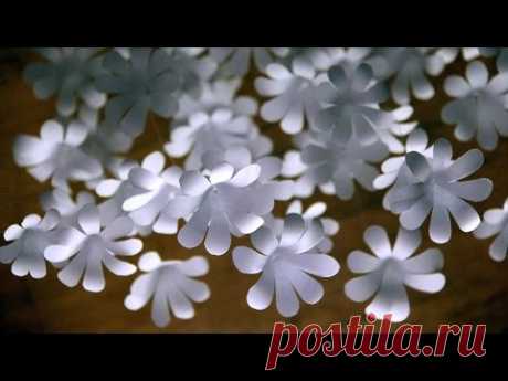 Cascading Flowers Using Bond Paper and Loop Ties