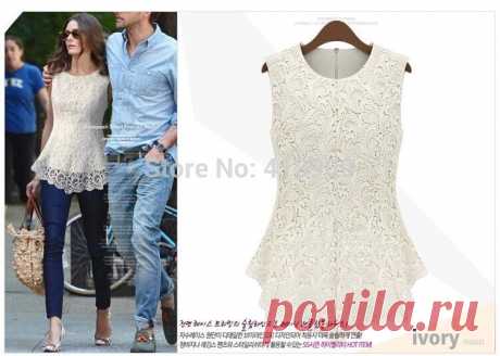 shirt work Picture - More Detailed Picture about 2014 Fashion Slim chiffion Lace women Blouses Shirt chiffion White Black Sleeveless Tops plus size Women clothing free shipping Picture in Blouses &amp; Shirts from Anity zhao's store | Aliexpress.com | Alibaba Group