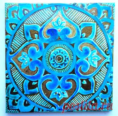 плитка бирюзовая, плитка ручной работы, плитка марокканская, плитка восточная, плитка с орнаментом